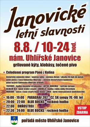 leták Janovické slavnosti